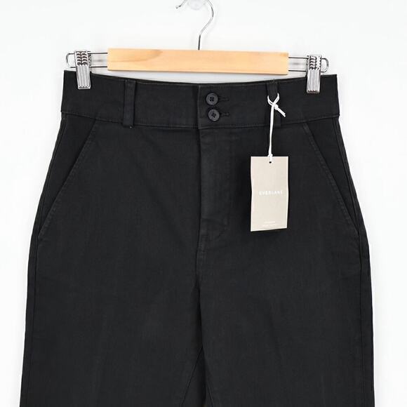 Everlane The Organic Kick Flare Pant Black Size 4 NWT - Picture 2 of 6